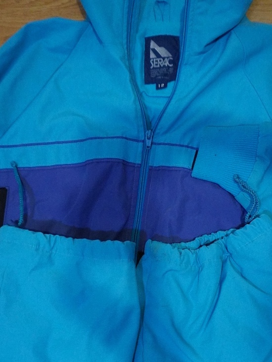 Vintage SERAC Snow Suit – Bright Teal – Women’s Size 12 – Fleece Lined - Picture 5 of 5
